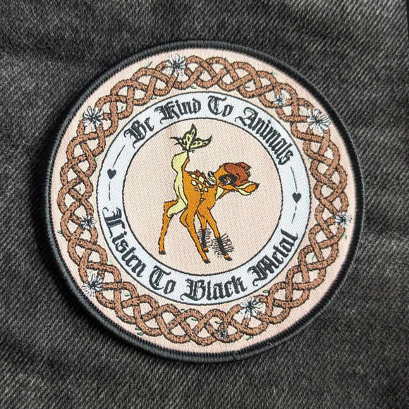 Be Kind to Animals Embroidered Patch