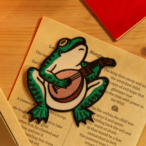 Frog Serenade - Embroidered Patch