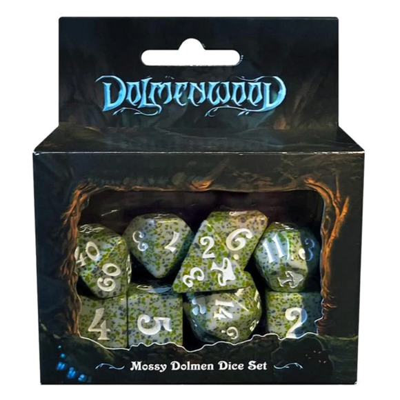 Dolmenwood Mossy Dolmen Dice Set PREORDER